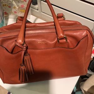 Saddle Tan Coach Hanbage